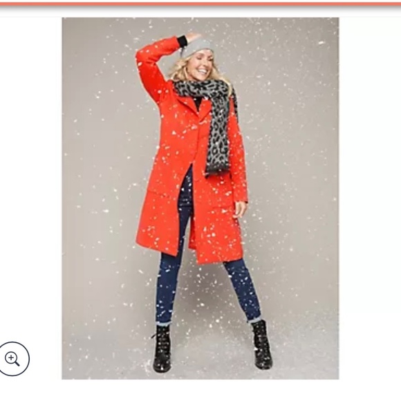 Candace Cameron Bure Regular Button-Front Tailored Coat. Size S - Picture 10 of 12